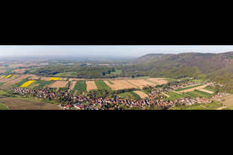 Vue aérienne de Panorama à Cleebourg dans le département Bas Rhin, France