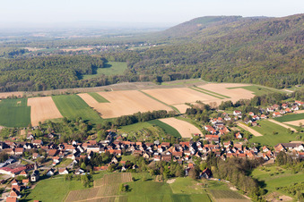 Cleebourg dans le département Bas Rhin, France vue du ciel