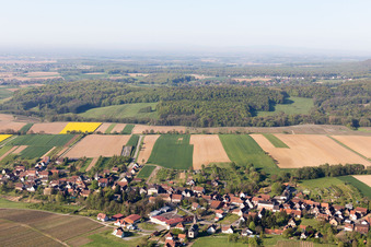 Enregistrement par drone de Cleebourg dans le département Bas Rhin, France
