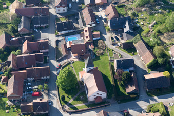 Vue oblique de Cleebourg dans le département Bas Rhin, France
