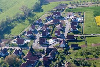 Cleebourg dans le département Bas Rhin, France hors des airs