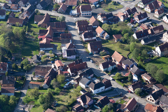 Photographie aérienne de Lobsann dans le département Bas Rhin, France