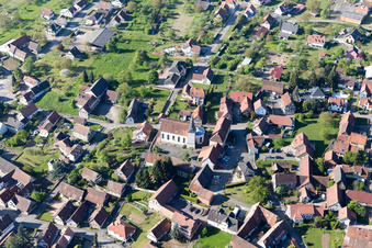 Photographie aérienne de Lampertsloch dans le département Bas Rhin, France