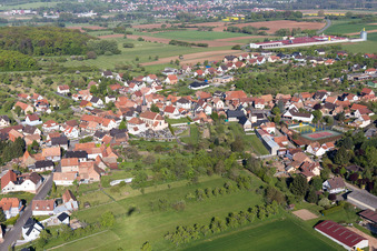 Photographie aérienne de Dieffenbach-lès-Wœrth dans le département Bas Rhin, France