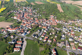 Vue aérienne de Morsbronn-les-Bains dans le département Bas Rhin, France