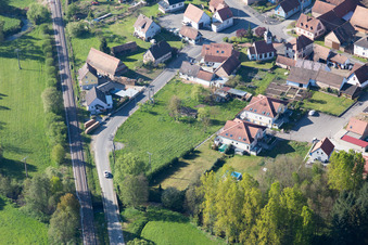 Photographie aérienne de Uttenhoffen dans le département Bas Rhin, France