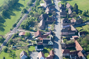 Uttenhoffen dans le département Bas Rhin, France d'en haut