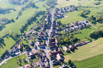 Uttenhoffen dans le département Bas Rhin, France hors des airs
