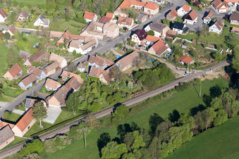 Uttenhoffen dans le département Bas Rhin, France vue du ciel