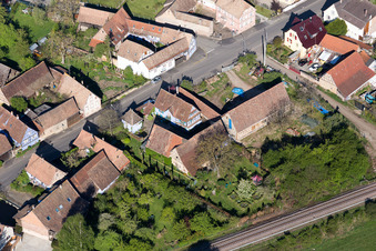 Uttenhoffen dans le département Bas Rhin, France d'un drone