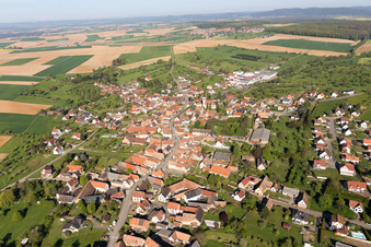Photographie aérienne de Mietesheim dans le département Bas Rhin, France