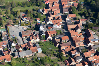 Vue oblique de Bischholtz dans le département Bas Rhin, France