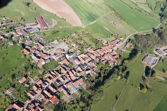 Bischholtz dans le département Bas Rhin, France vue d'en haut