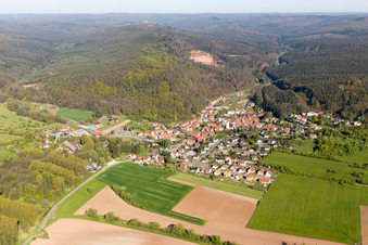 Offwiller dans le département Bas Rhin, France vue d'en haut