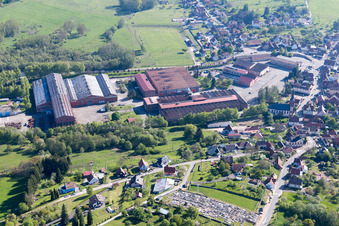 Vue oblique de Zinswiller dans le département Bas Rhin, France