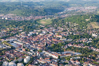 Quartier Durlach in Karlsruhe dans le département Bade-Wurtemberg, Allemagne d'en haut
