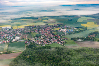 Grettstadt dans le département Bavière, Allemagne vue d'en haut