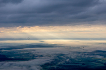Vue aérienne de Quartier Prölsdorf in Rauhenebrach dans le département Bavière, Allemagne