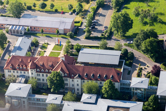 Vue aérienne de École municipale de musique de la Kettenstraße à Bamberg dans le département Bavière, Allemagne