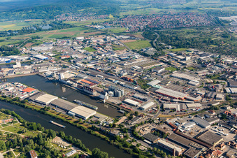Vue aérienne de Hafenstr à Bamberg dans le département Bavière, Allemagne