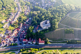 Château Mainberg à le quartier Mainberg in Schonungen dans le département Bavière, Allemagne vue d'en haut