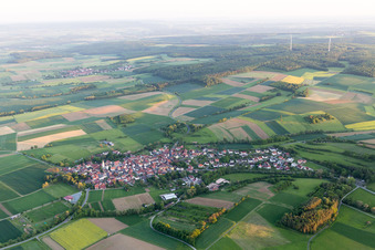 Photographie aérienne de Quartier Mechenried in Riedbach dans le département Bavière, Allemagne