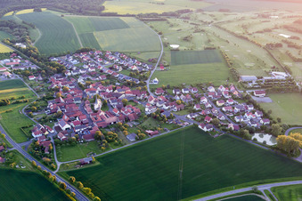 Vue aérienne de Quartier Löffelsterz in Schonungen dans le département Bavière, Allemagne