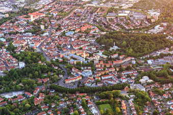 Vue aérienne de Klingenbrunnstraße x Schützenstraße à Schweinfurt dans le département Bavière, Allemagne