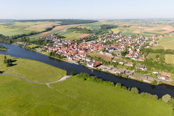 Photographie aérienne de Wipfeld dans le département Bavière, Allemagne