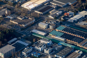 Vue aérienne de MANN + HUMMEL à Speyer dans le département Rhénanie-Palatinat, Allemagne