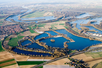 Vue aérienne de Binsfeld à Speyer dans le département Rhénanie-Palatinat, Allemagne