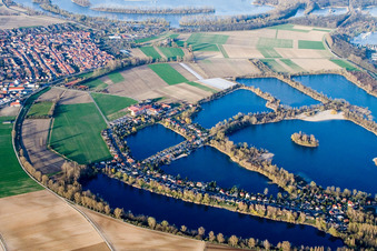 Vue aérienne de Speyer dans le département Rhénanie-Palatinat, Allemagne