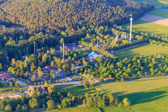 Vue aérienne de Terre de loisirs Geiselwind à Geiselwind dans le département Bavière, Allemagne