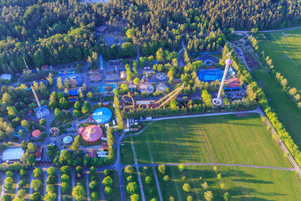 Vue oblique de Terre de loisirs Geiselwind à Geiselwind dans le département Bavière, Allemagne