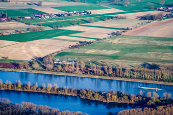 Vue aérienne de Aérodrome de Herrenteich à Hockenheim dans le département Bade-Wurtemberg, Allemagne