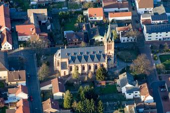 Vue aérienne de Je Otterstadt à Otterstadt dans le département Rhénanie-Palatinat, Allemagne