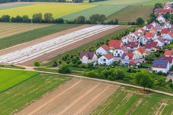 Vue aérienne de Bas-Rappenfeld à le quartier Mörlheim in Landau in der Pfalz dans le département Rhénanie-Palatinat, Allemagne