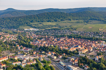 Enregistrement par drone de Wissembourg dans le département Bas Rhin, France