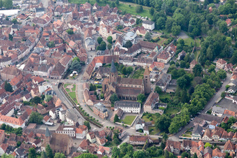 Photographie aérienne de Wissembourg dans le département Bas Rhin, France