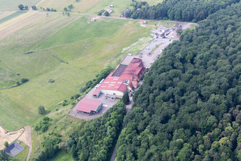 Rott dans le département Bas Rhin, France depuis l'avion