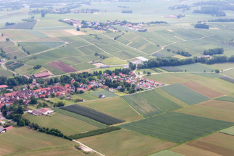 Photographie aérienne de Steinseltz dans le département Bas Rhin, France