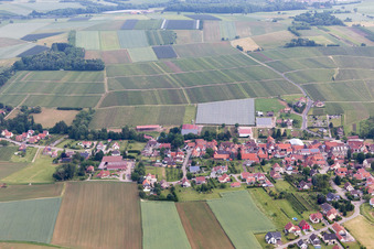 Steinseltz dans le département Bas Rhin, France vue d'en haut