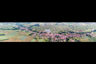 Vue aérienne de Panorama à Steinseltz dans le département Bas Rhin, France