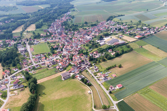 Riedseltz dans le département Bas Rhin, France vue d'en haut