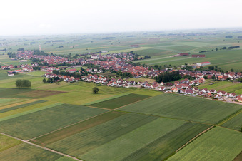 Schleithal dans le département Bas Rhin, France vue d'en haut
