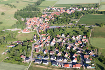 Ingolsheim dans le département Bas Rhin, France d'en haut