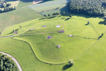Ingolsheim dans le département Bas Rhin, France hors des airs