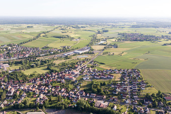 Retschwiller dans le département Bas Rhin, France vue d'en haut