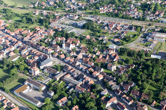 Soultz-sous-Forêts dans le département Bas Rhin, France hors des airs