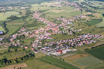 Photographie aérienne de Vue sur le village à Morsbronn-les-Bains dans le département Bas Rhin, France